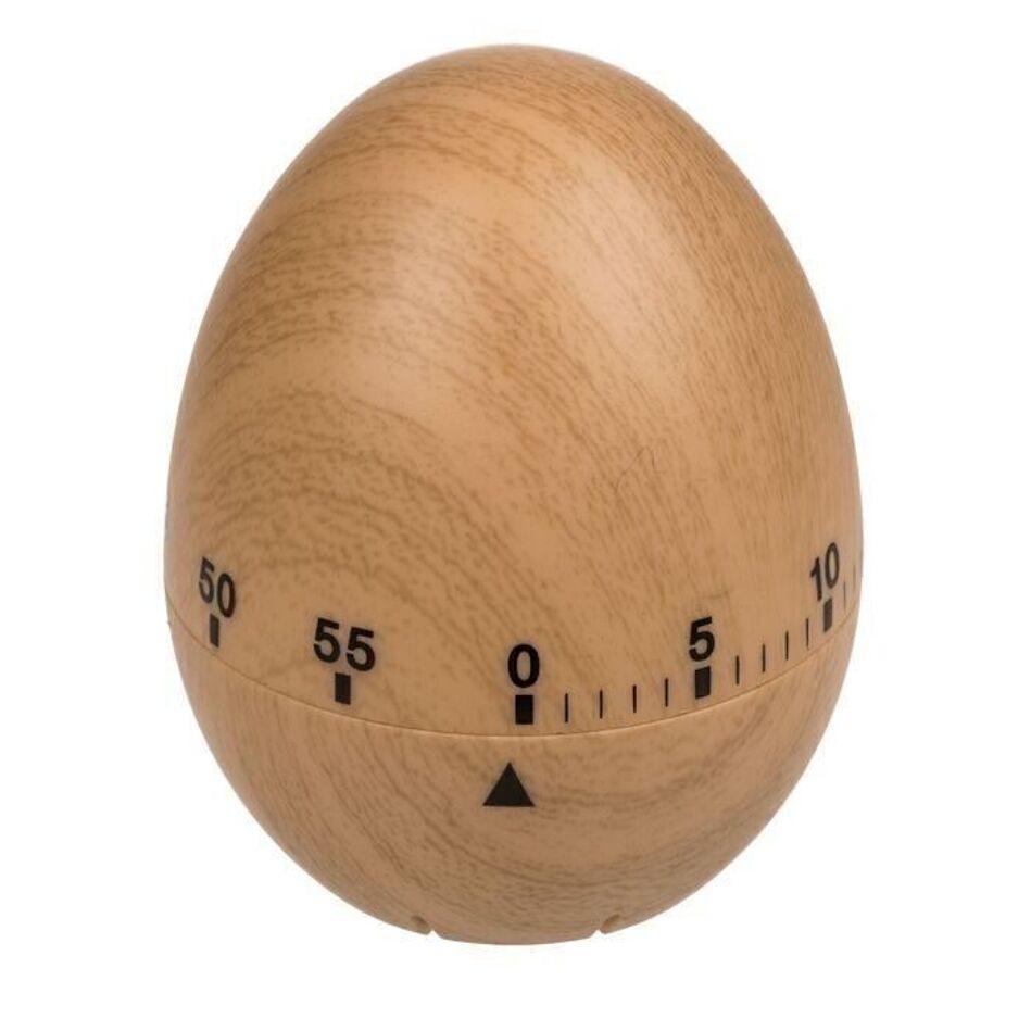 Minuteur en bois - oeuf élégant et pratique - Organisatoo