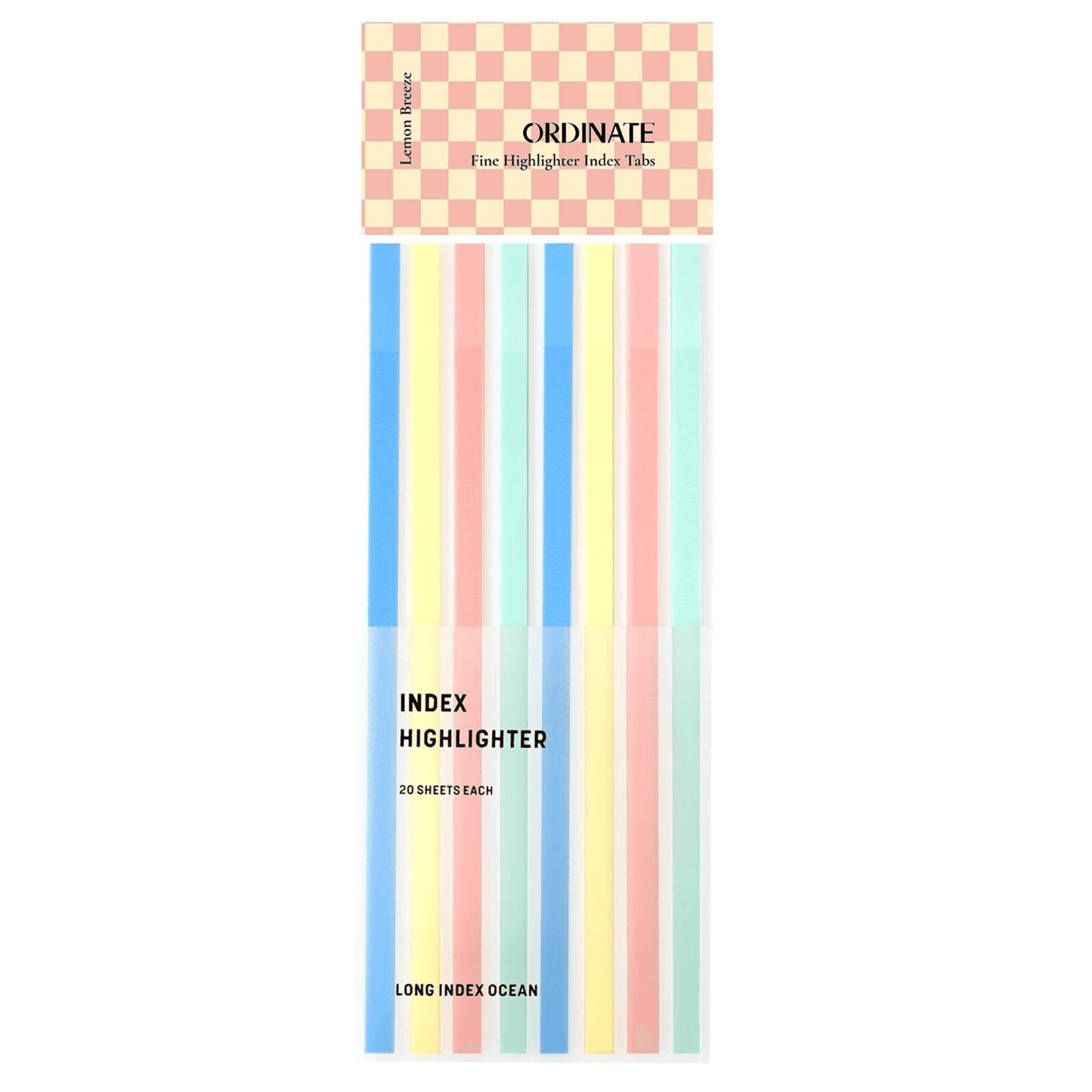 120 longues bandes fines adhésives multicolores Pastel - Organisatoo