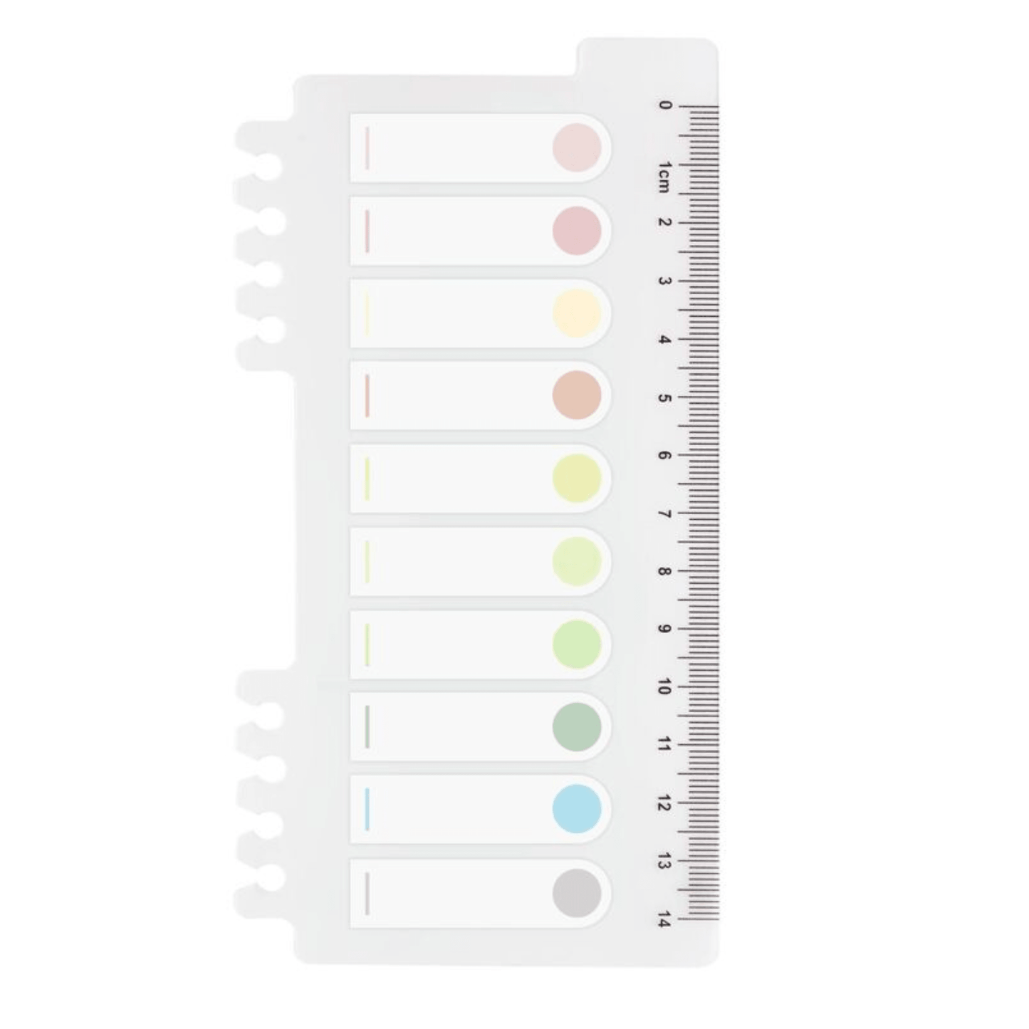 Notes Autocollantes avec ronds colorés inscriptibles - Morandi - Organisatoo