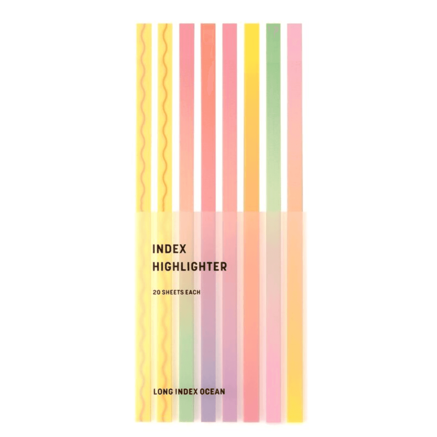 Longues bandes fines adhésives dégradé de couleurs de printemps - Organisatoo