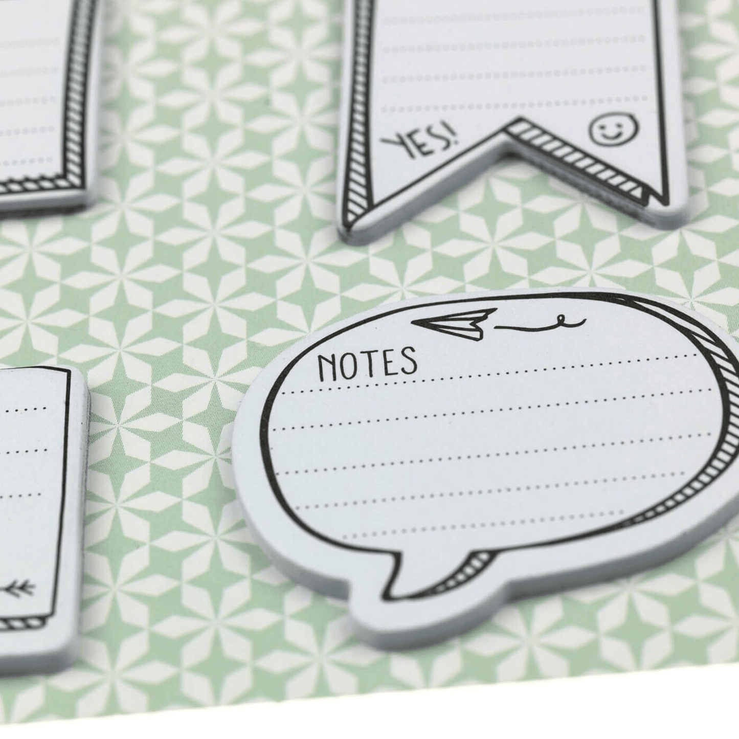 Mini notes repositionnables à messages - pense-bête - Organisatoo