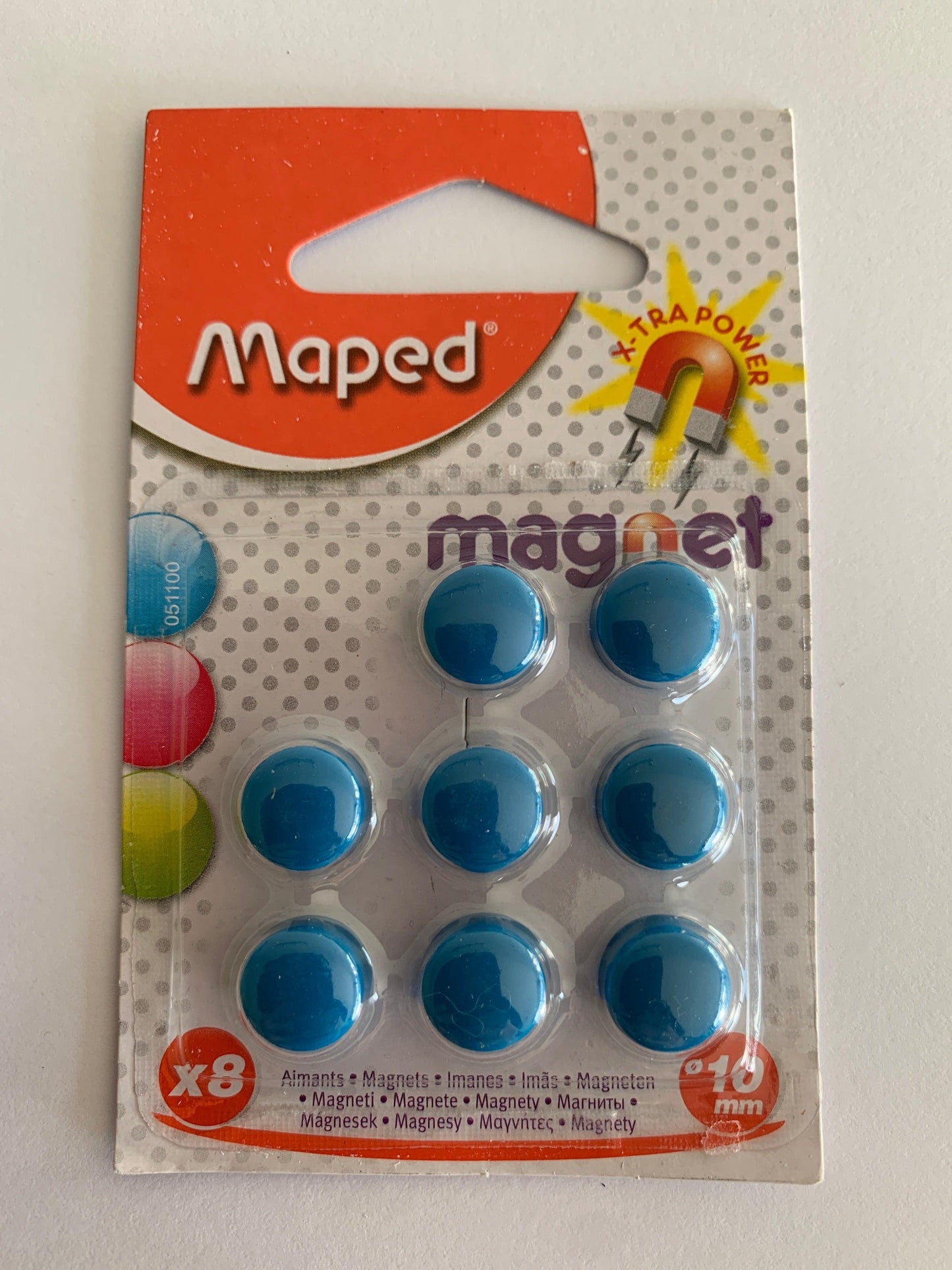 8 aimants ronds Ø 10 mm - magnets puissants - Organisatoo