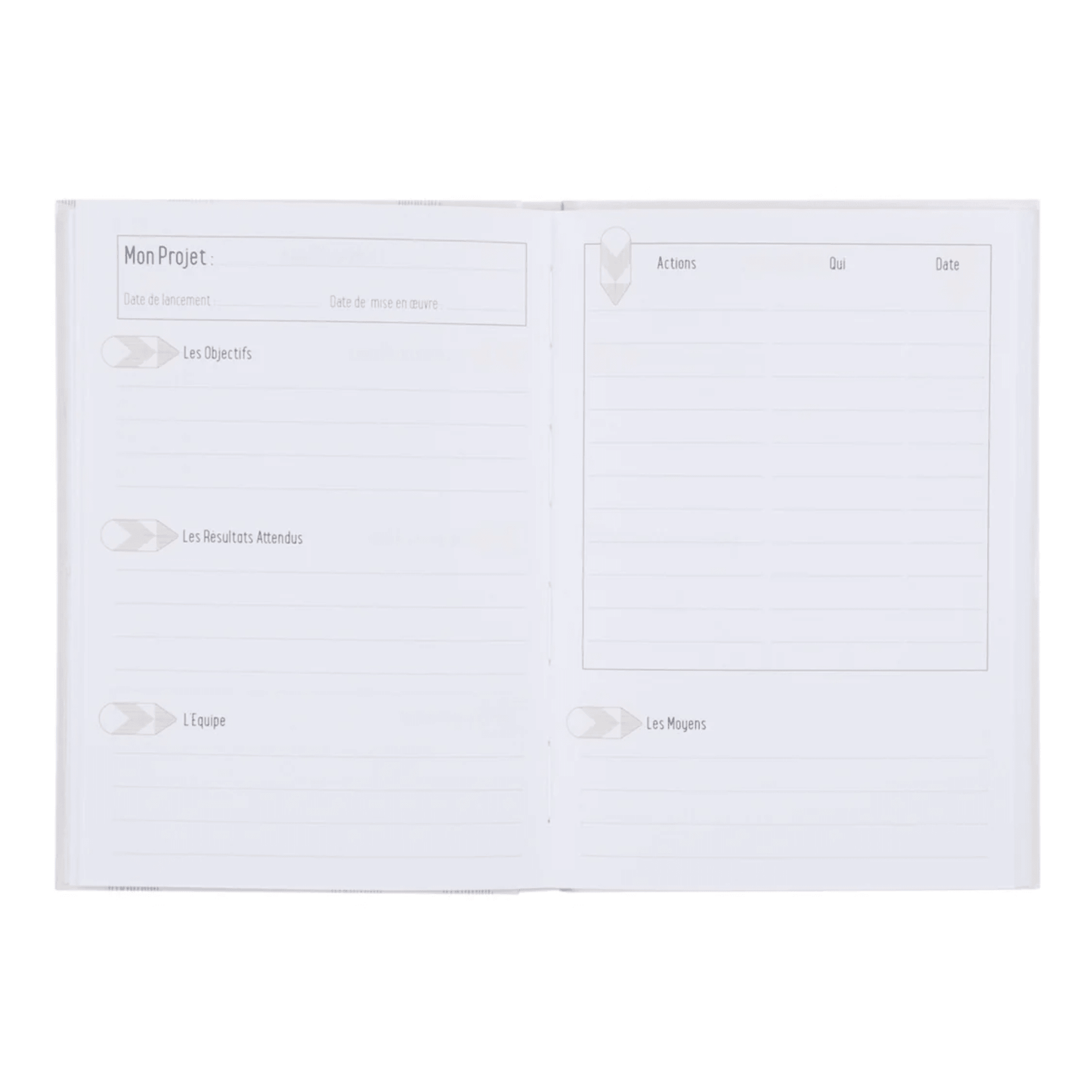 Carnet de projets A5 - suivi et organisation - Organisatoo