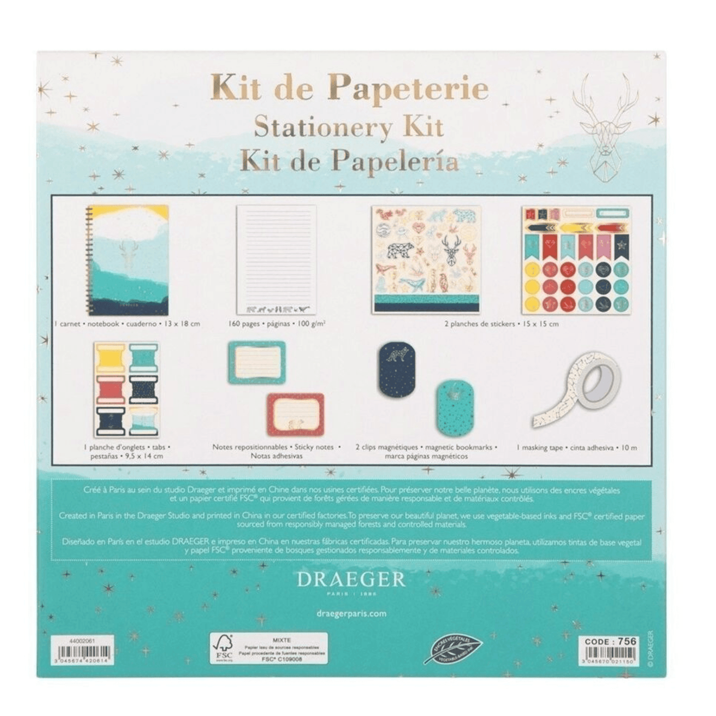 Kit carnet à personnaliser - constellation de rêves - Organisatoo