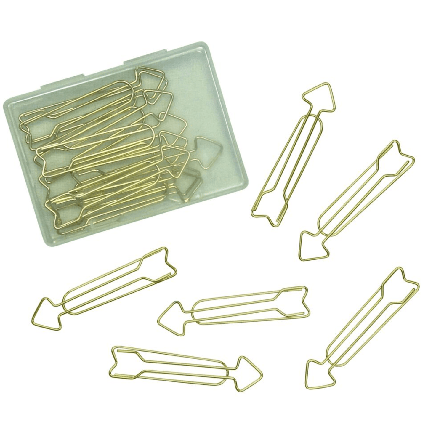 15 trombones dorés en forme de flèche - Organisatoo