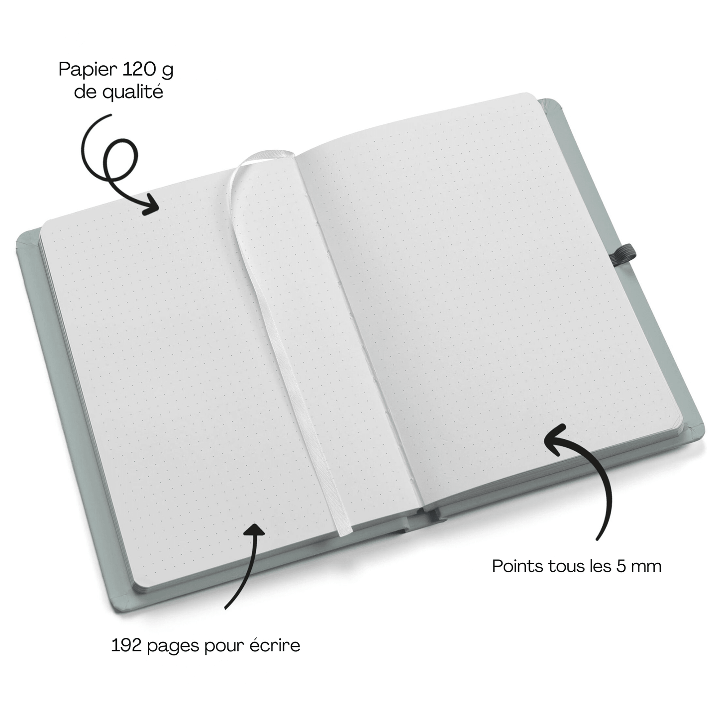 Carnet A5 "NOW" rigide super qualité - Bullet journal - Organisatoo
