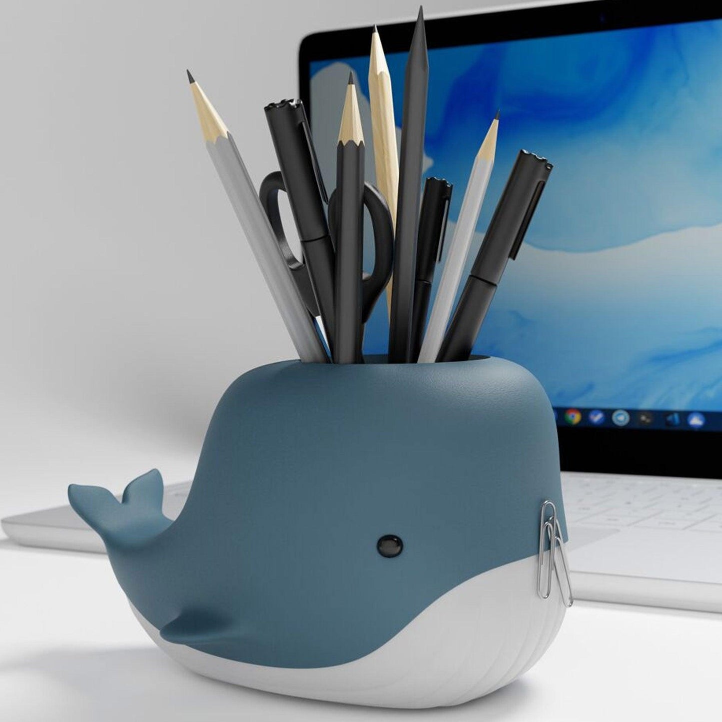 Organisateur Bureau - porte crayons Baleine - Organisatoo