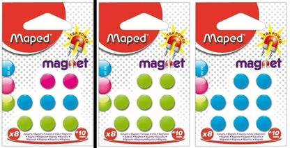 8 aimants ronds Ø 10 mm - magnets puissants - Organisatoo