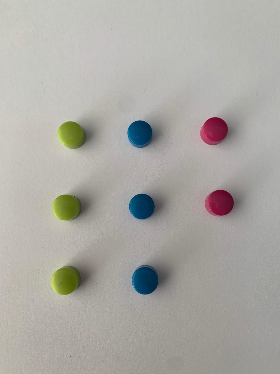 8 aimants ronds Ø 10 mm - magnets puissants - Organisatoo