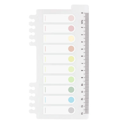 Notes Autocollantes avec ronds colorés inscriptibles - Morandi - Organisatoo