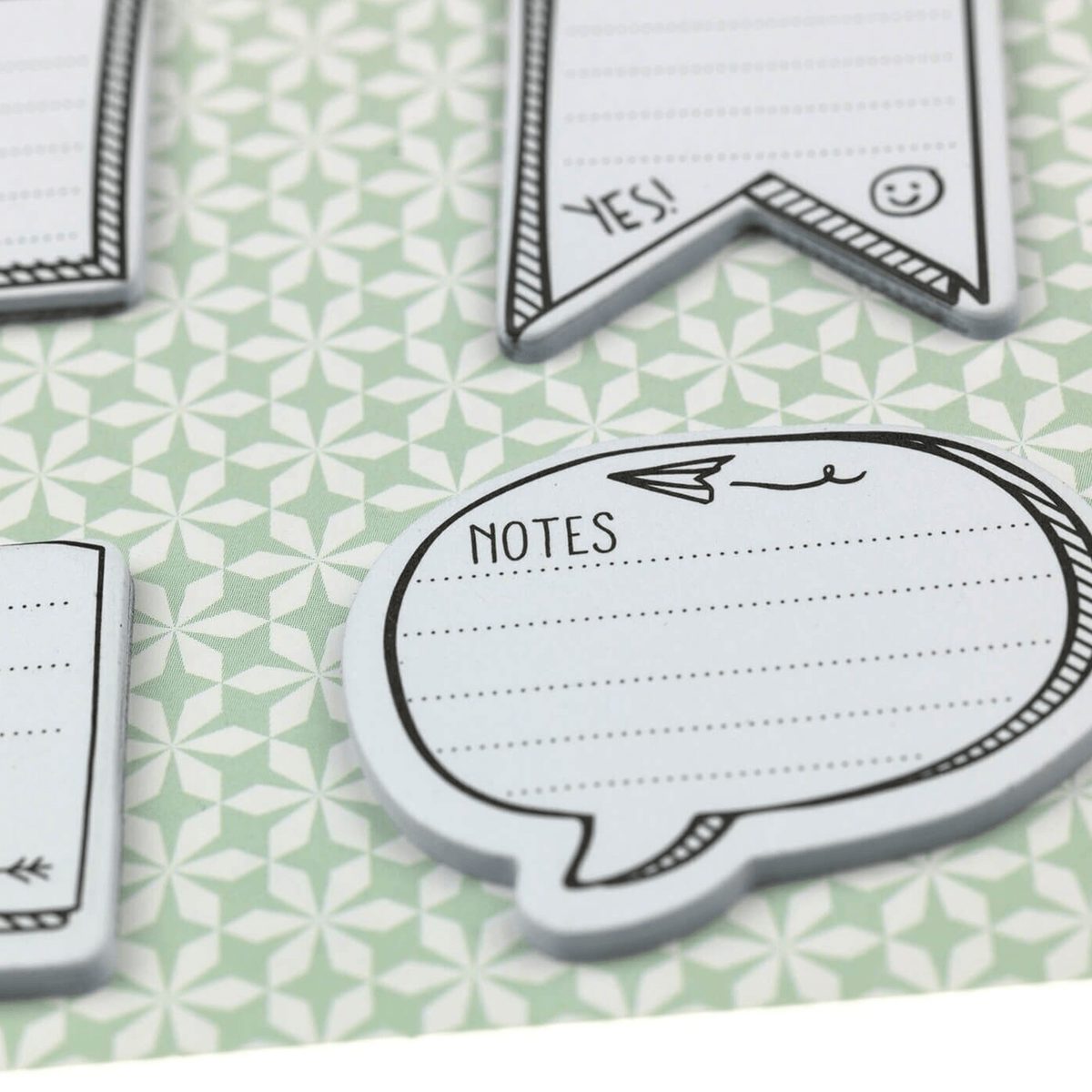Mini notes repositionnables à messages - pense-bête - Organisatoo
