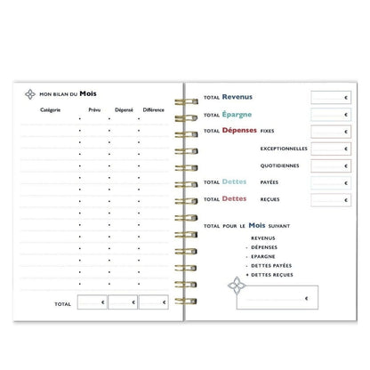 Carnet de budget A5 - 192 pages - Organisatoo