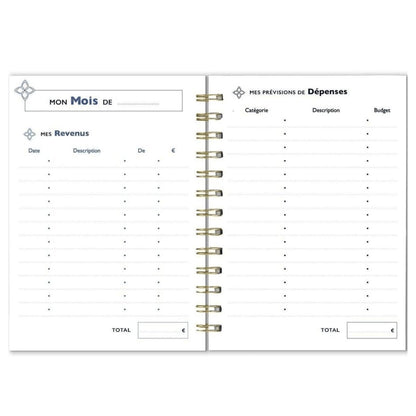 Carnet de budget A5 - 192 pages - Organisatoo