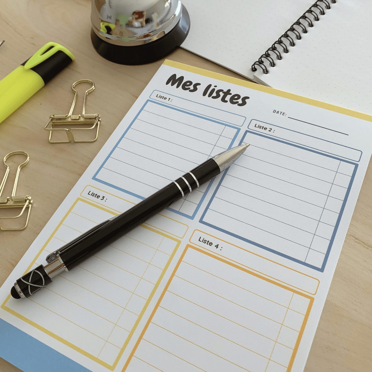 Bloc Mes listes - to do list par thème ou projet - Organisatoo