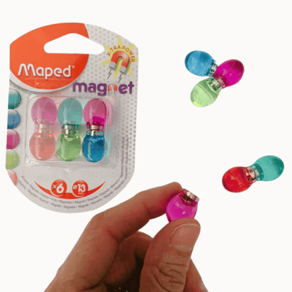 6 aimants boules translucides X-tra power - Organisatoo