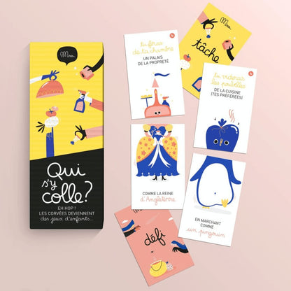 Jeu Qui s'y colle ? Eh hop les corvées deviennent un jeu d'enfant - Organisatoo