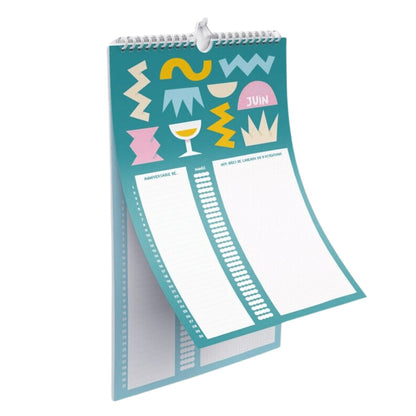 Calendrier d'anniversaires version Jojo - Organisatoo