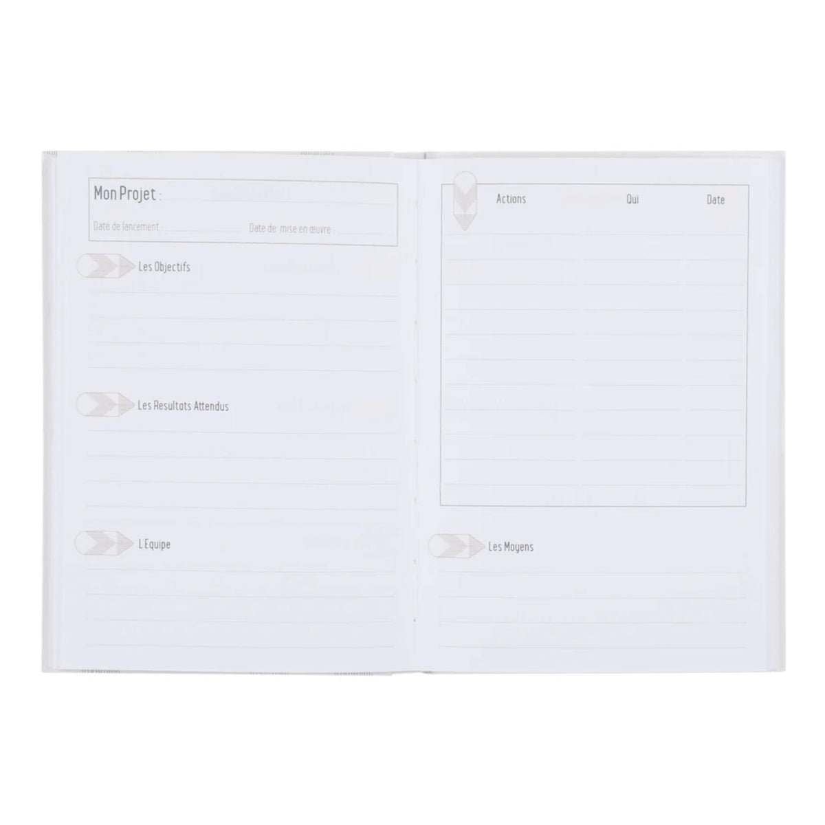 Carnet de projets A5 - suivi et organisation - Organisatoo