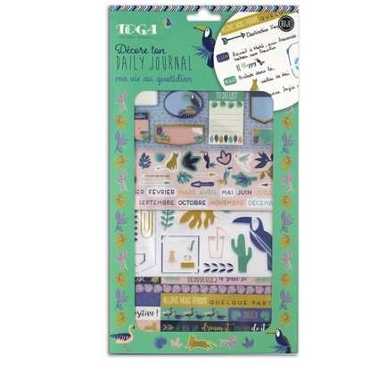 Kit de décoration Bullet Journal - Jungle