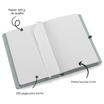 Carnet A5 "NOW" rigide super qualité - Bullet journal - Organisatoo