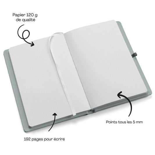 Carnet A5 "NOW" rigide super qualité - Bullet journal - Organisatoo