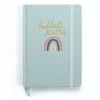 Bullet journal - Carnet A5 pointillé - couverture rigide déco Arc en ciel - Organisatoo
