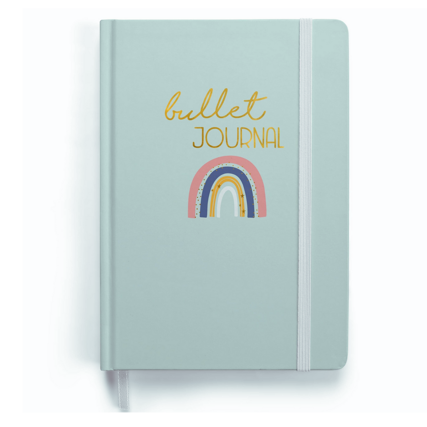 Bullet journal - Carnet A5 pointillé - couverture rigide déco Arc en ciel