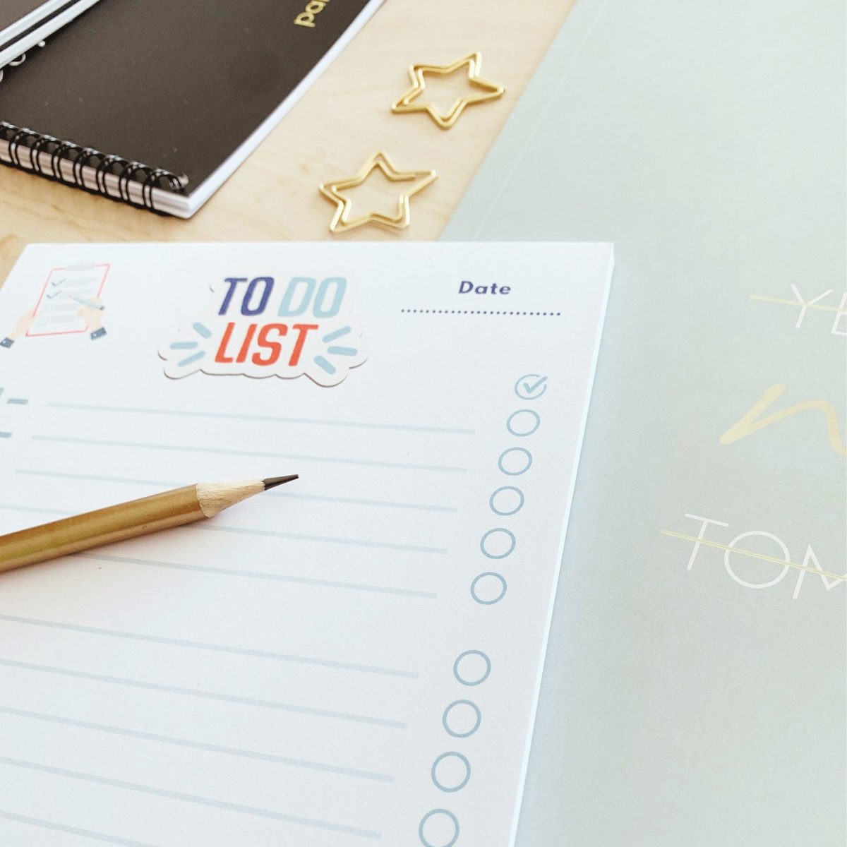 Bloc To do list - pense bêtes des tâches à faire A5 - Organisatoo