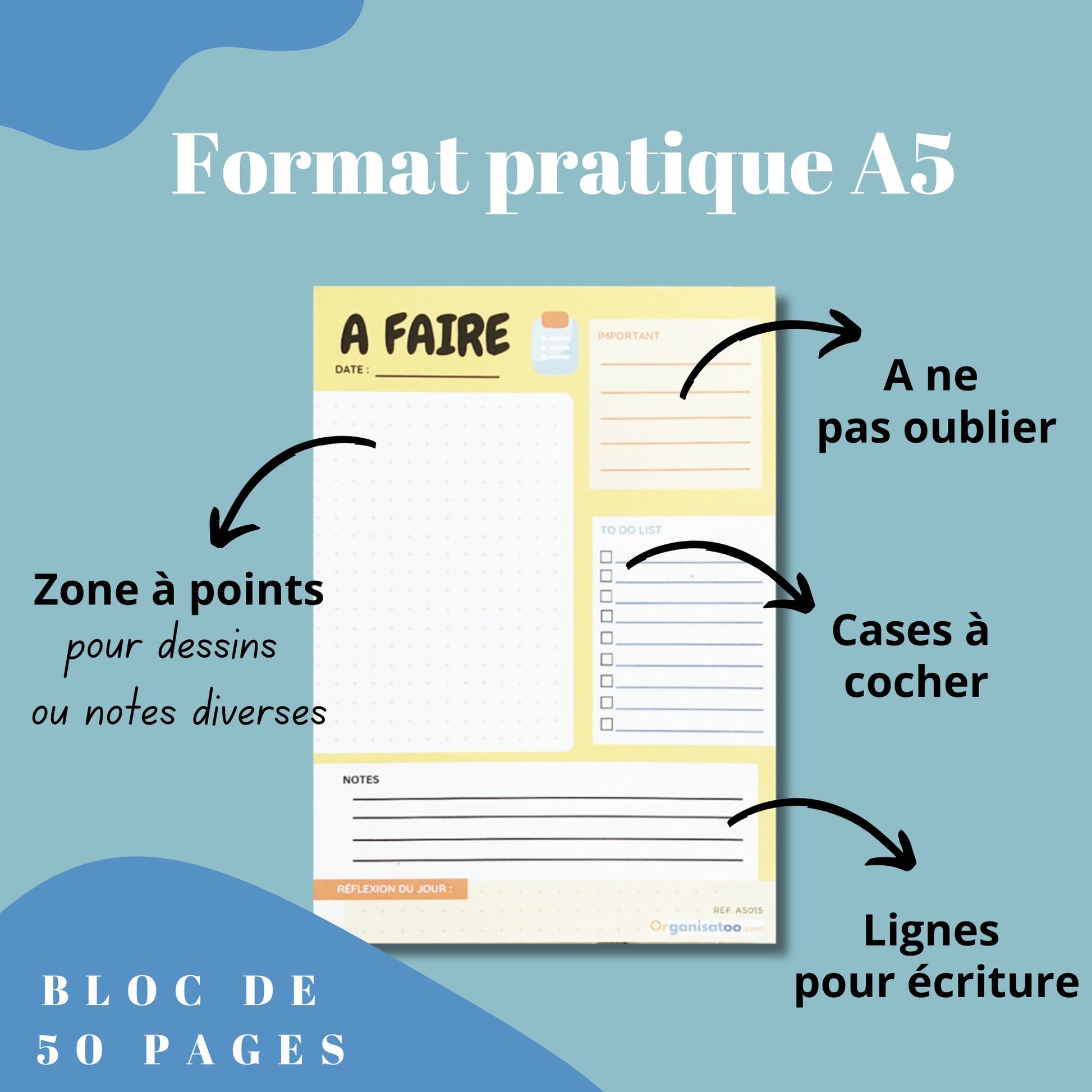 bloc notes A5 pratique