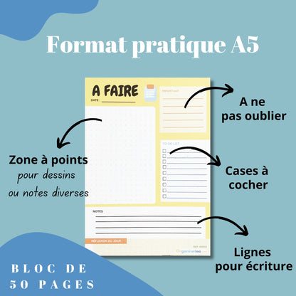 bloc notes A5 pratique