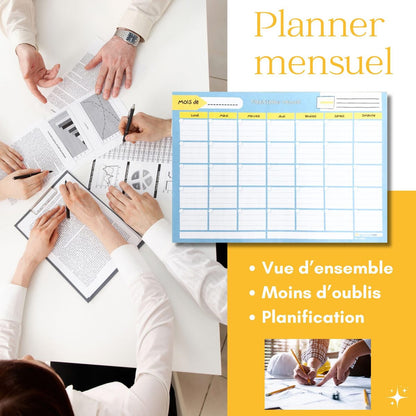 bloc-notes mensuel A4