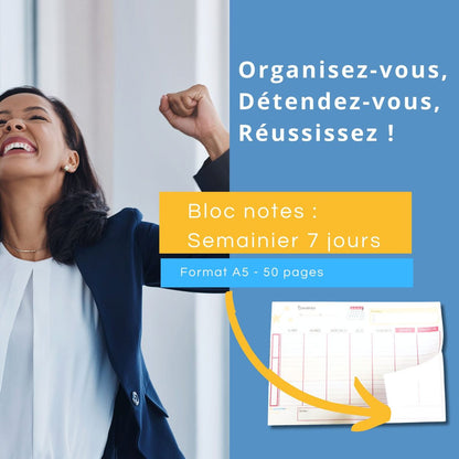 bloc-notes programme de la semaine A4