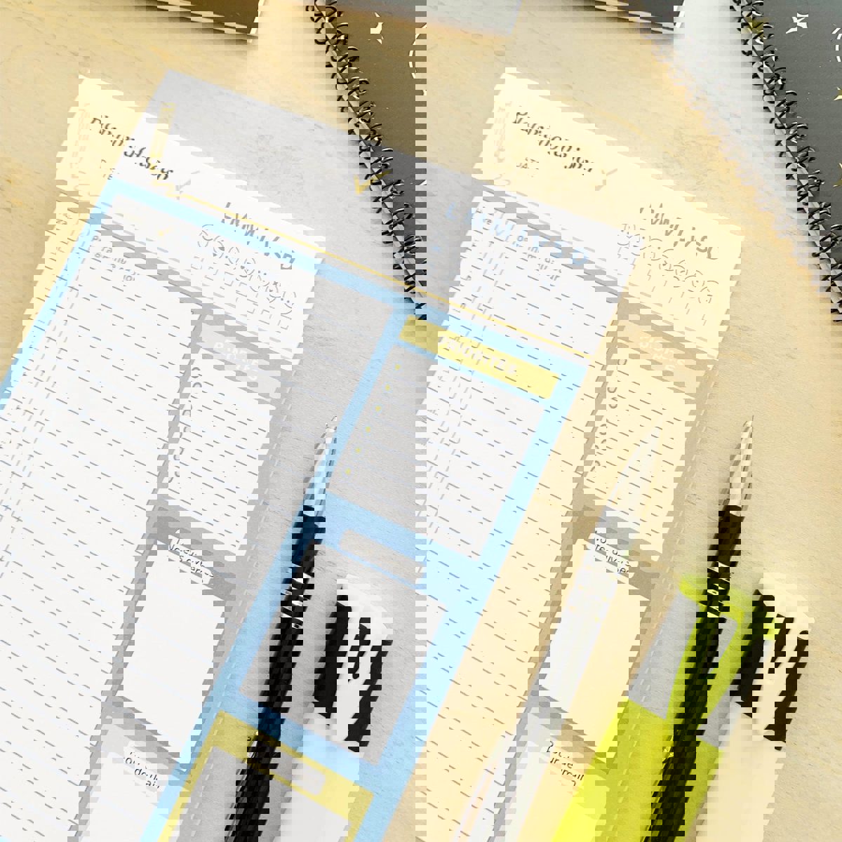 Bloc Planning du jour - planificateur quotidien A5 - Organisatoo