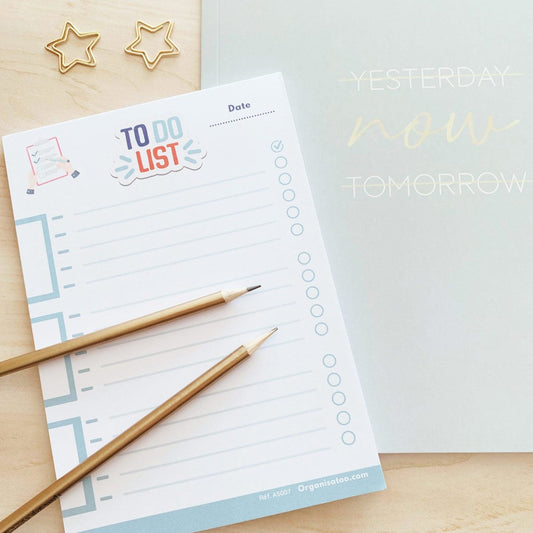 Bloc To do list - pense bêtes des tâches à faire A5 - Organisatoo