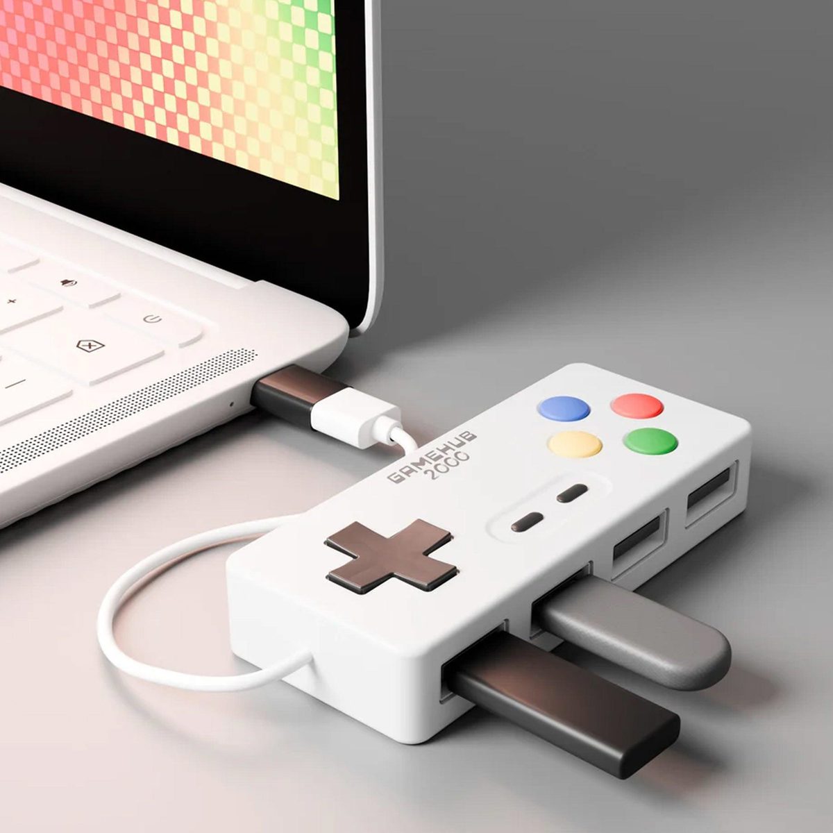 Gamehub 2000 - Concentrateur USB 4 ports - Organisatoo