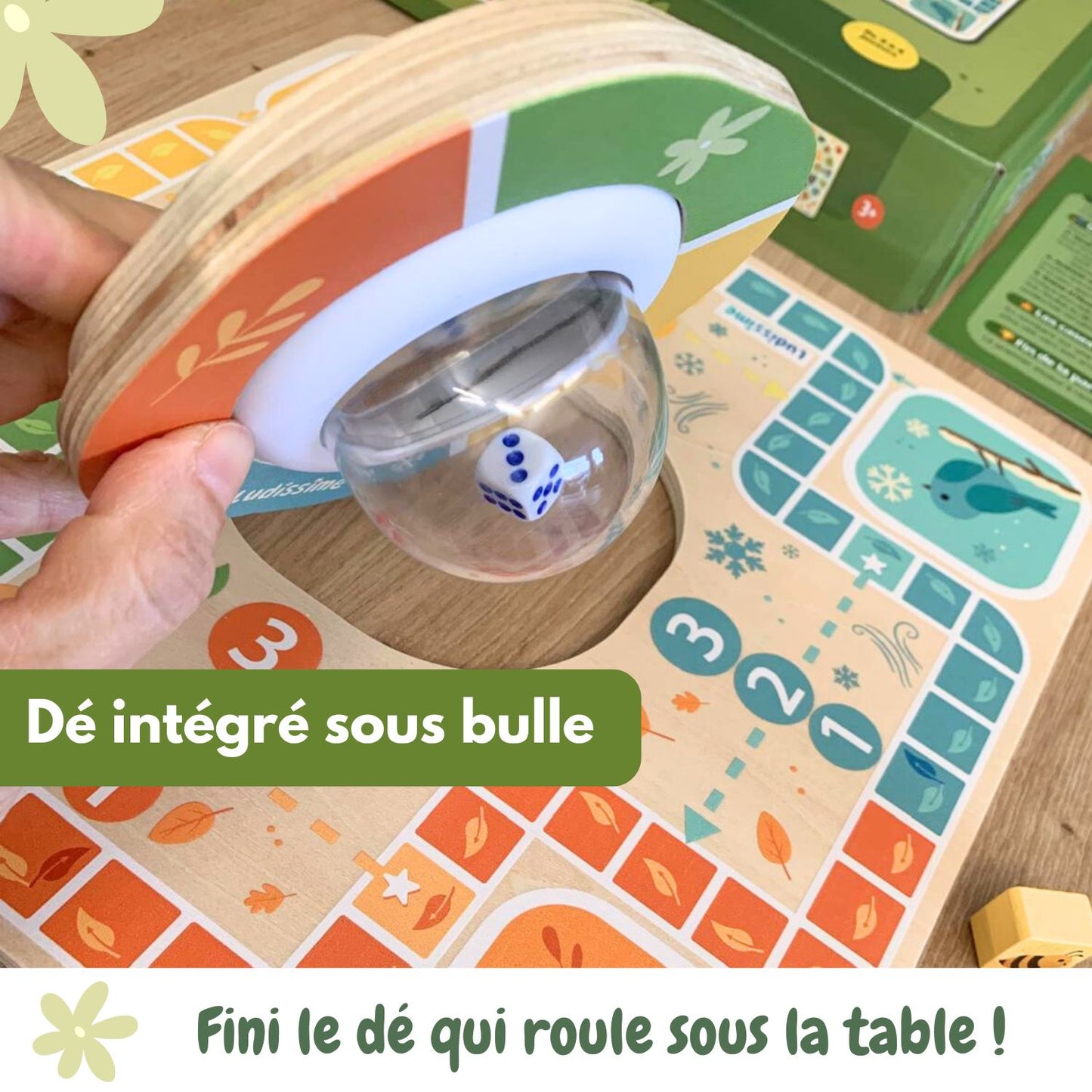 Jeu de petits chevaux en bois et oie express - Jeu de société classique familal