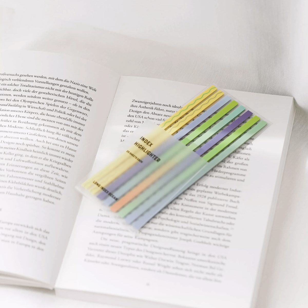 Mini bandes de surlignage repositionnables pour livres et documents - Organisatoo