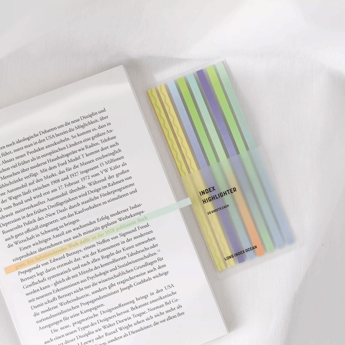 Mini bandes de surlignage repositionnables pour livres et documents - Organisatoo