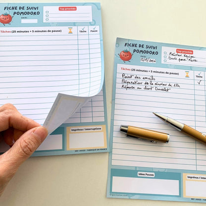 planner tâches pomodoro