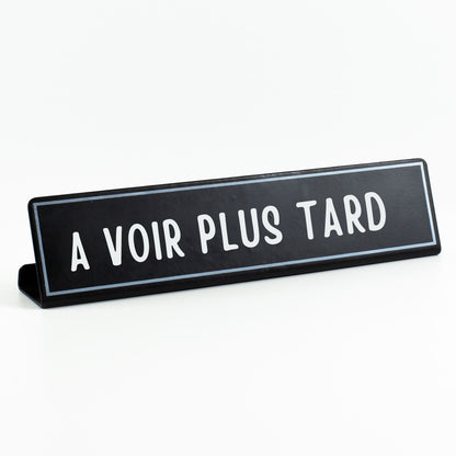 Plaque de bureau personnalisable