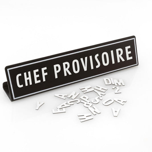 Plaque de bureau personnalisable - Organisatoo