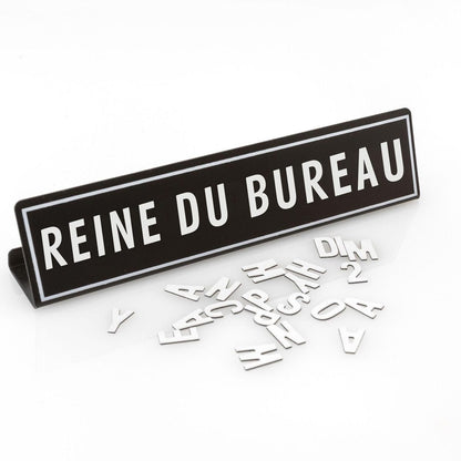 Plaque de bureau personnalisable - Organisatoo