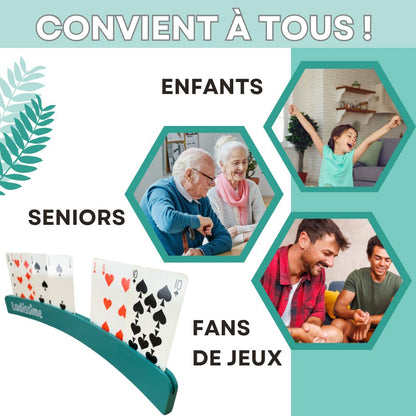 porte cartes à jouer enfants personnes agées