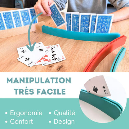 support carte en bois senior