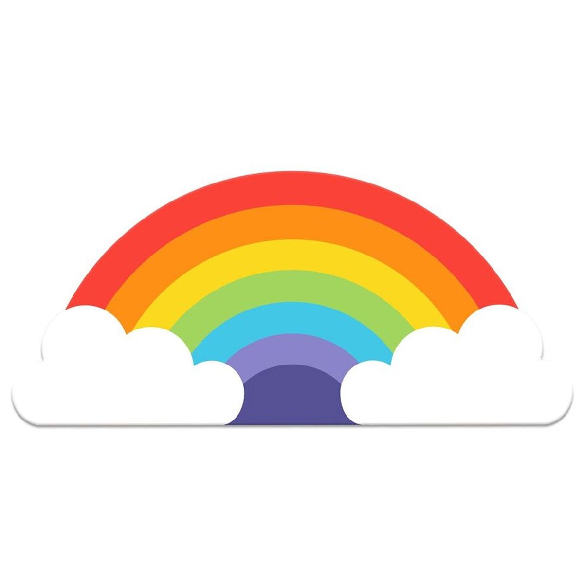 Tapis de bureau arc-en-ciel - Organisatoo