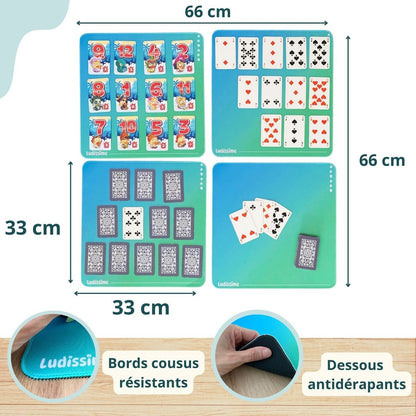 tapis de jeux de cartes à jouer