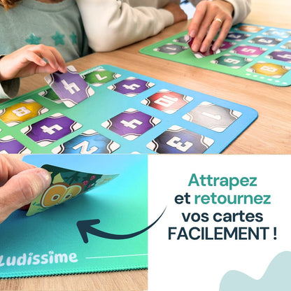 4 mini tapis de jeux de société / cartes à jouer | Format individuel et modulable